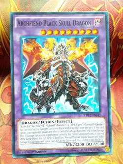Yugioh Archfiend Black Skull Dragon Common LDK2-ENJ42 1st Ed Lightly Played - Image 1