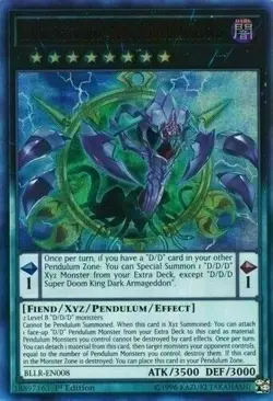 D/D/D Super Doom King Dark Armageddon - BLLR-EN008 - Ultra Rare - Yugioh - Image 1