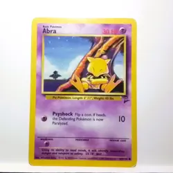 Abra 65/130 Base Set Regular Vintage 1999 Pokemon Card - Image 1