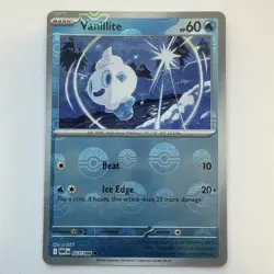 Vanillite - 027/086 - Pokeball Holo - White Flare - Pokemon Card - NM/M - Image 1