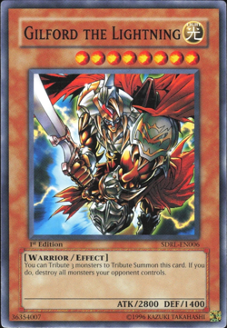 Gilford the Lightning - SDRL-EN006 - Common - 1st Edition Yugioh TCG Card - Image 1
