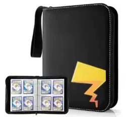 Pokemon Card Binder Zipper Game Card Collection Bag Pokemon 4-Pocket 400 Cards - Image 1