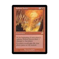 WOTC MtG Scourge Sulfuric Vortex (R) (Foil) EX - Image 1