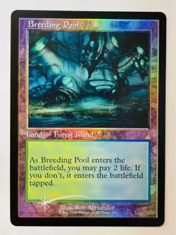 [Foil] Breeding Pond (UK) MTG Old Frame Borderless Lovenicari Master - Image 1