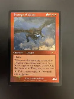 MTG Scourge of Valkas English version foil SLD old frame 1 piece - Image 1
