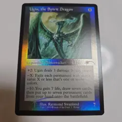 MTG Spirit Dragon Ugin Old Frame Foil Promo Meteor Mark - Image 1