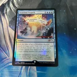 MTG Foil】《Seasonal Sequels》(Holiday promo card - Image 1