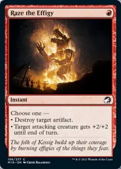 Raze the Effigy - Near Mint MTG Innistrad: Midnight Hunt - Image 1