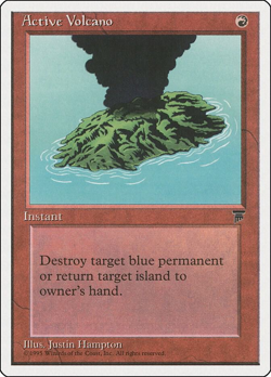 MTG magic 1x Active Volcano (M/NM) Chronicles - Image 1