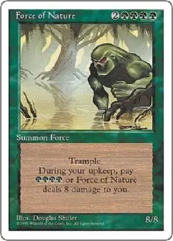 MTG magic 1x Force of Nature (MP) 4th edition - Image 1