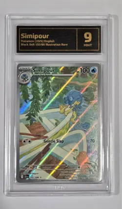 Pokemon Slab: Simipour - 102/086 - BLK - Graded TCG Mint 9 - Image 1