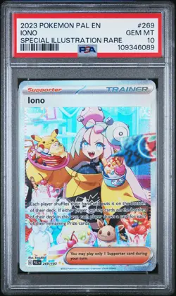 2023 POKEMON PAL EN-PALDEA EVOLVED SPECIAL ILLUSTRATION RARE #269 IONO PSA 10 - Image 1