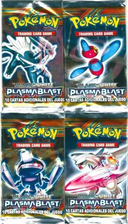 POKEMON 4 SOBRES SELLADOS BLACK & WHITE PLASMA BLAST 2013 NINTENDO TRADING CARDS - Image 1
