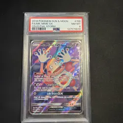 PSA 8 2018 Pokemon Sun & Moon Mr. Mime GX Celestial Storm Graded #156 - Image 1