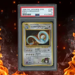1998 Pokemon Gym Japanese ERIKA'S DRAGONAIR Holo #148 PSA 9 - Image 1