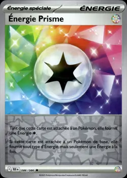 Carte Pokemon Energie Prisme REVERSE 086/086 EV10.5 BLK Foudre Noire FR NEUVE - Image 1
