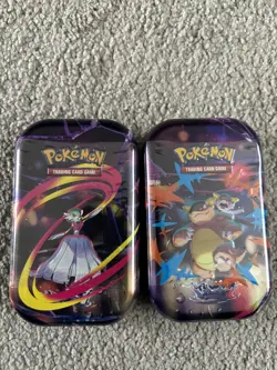 Pokemon TCG Mega Evolution Mini Tin Sealed x2 - Image 1