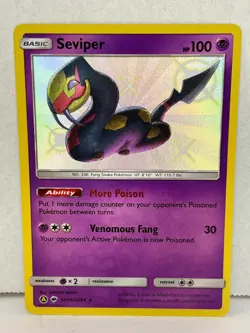 Pokemon TCG Shiny Seviper Card (SV15/SV94) Hidden Fates -2019 - Image 1