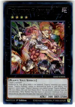 YuGiOh! - Traptrix Rafflesia RA02-EN034 Ultra Rare 1st Edition Near Mint - Image 1