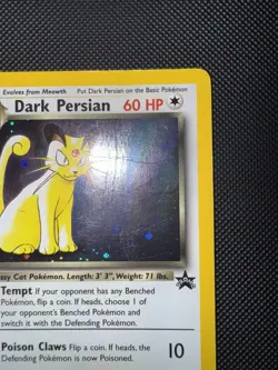 Dark Persian Black Star Promo #17 Holo Pokemon Card *Damaged* - Image 3