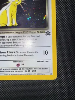 Dark Persian Black Star Promo #17 Holo Pokemon Card *Damaged* - Image 4