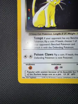 Dark Persian Black Star Promo #17 Holo Pokemon Card *Damaged* - Image 5