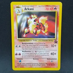 Arkani WP6 Arcanine Black Star Promo WOTC Vintage Pokemon Card 1999 TCG - Image 1