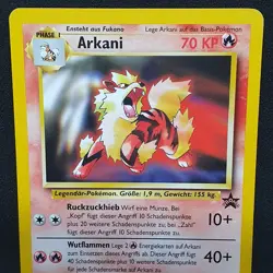 Arkani WP6 Arcanine Black Star Promo WOTC Vintage Pokemon Card 1999 TCG - Image 2