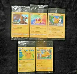 Sealed Ash's Pikachu Detective Sm190 Build A Bear 20/108 42/146 Pokemon Card Lot - Image 1