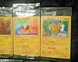 Sealed Ash's Pikachu Detective Sm190 Build A Bear 20/108 42/146 Pokemon Card Lot - Image 4