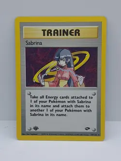 Sabrina - 20/132 - Pokemon Gym Challenge 1st Edition Holo Rare Card WOTC - Image 2