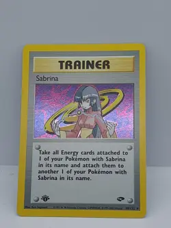 Sabrina - 20/132 - Pokemon Gym Challenge 1st Edition Holo Rare Card WOTC - Image 3