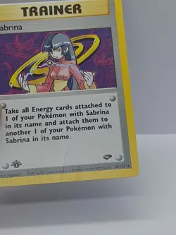 Sabrina - 20/132 - Pokemon Gym Challenge 1st Edition Holo Rare Card WOTC - Image 4