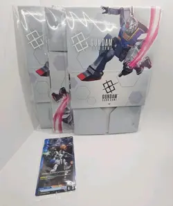 3x Gundam Card Game Booster Release 01 Storage Box & 1x Promo Pack New & Sealed - Image 1