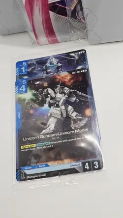 3x Gundam Card Game Booster Release 01 Storage Box & 1x Promo Pack New & Sealed - Image 3