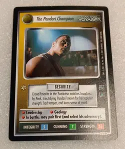 Star Trek CCG: Voyager - 173 UR "The Pendari Champion" Ultra Rare Card - 2001 - Image 1