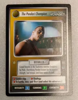 Star Trek CCG: Voyager - 173 UR "The Pendari Champion" Ultra Rare Card - 2001 - Image 2