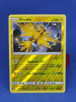 Zapdos Reverse Holo 24/68 Hidden Fates Pokemon Card 2019 - Image 1