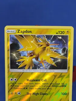 Zapdos Reverse Holo 24/68 Hidden Fates Pokemon Card 2019 - Image 3