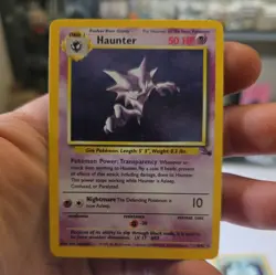 haunter 6/62 Fossil Holo Rare Pokemon card nm - Image 1