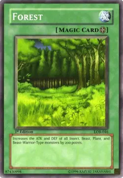 LOB-046 Forest Common 1st Edition Mint YuGiOh Card PACK FRESH NEW - Image 1