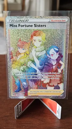 Pokemon TCG Miss Fortune Sisters 209/196 Lost Origin Secret Rare Holo Card - Image 1