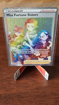 Pokemon TCG Miss Fortune Sisters 209/196 Lost Origin Secret Rare Holo Card - Image 4