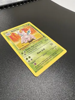 Nidorino 54/130 Base Set 2 2000 Pokemon Card Uncommon NM - Image 3