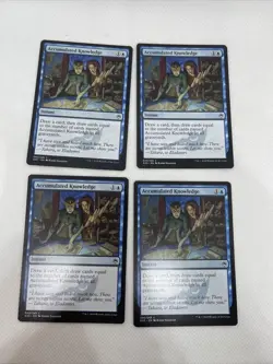 MTG x4 Accumulated Knowledge M25 40/249 Regular Common LP+ SHIPS FREE - Image 1