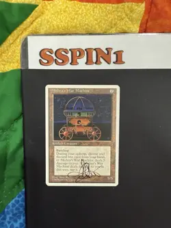 MTG Artist Proof Mishra's War Machine Signed Weber 4th Edition - Image 2