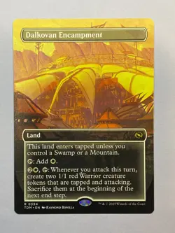 MTG - Dalkovan Encampment - Borderless - NM - Tarkir: Dragonstorm - Image 1