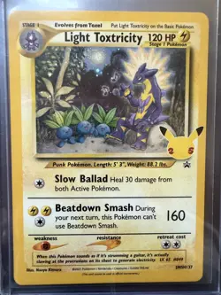 Pokemon TCG Light Toxtricity SWSH137 Black Star Promo Near Mint 2021 - Image 1