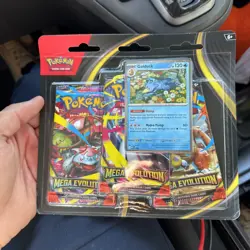 Pokemon TCG: Mega Evolution 3-Booster Blister (X1 RANDOM) - IN HAND SHIPS TODAY - Image 1
