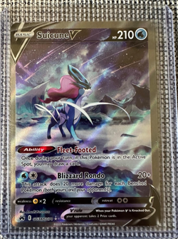 Pokemon TCG Suicune V Galarian Gallery Crown Zenith GG38 NM Pack Fresh !!! - Image 1